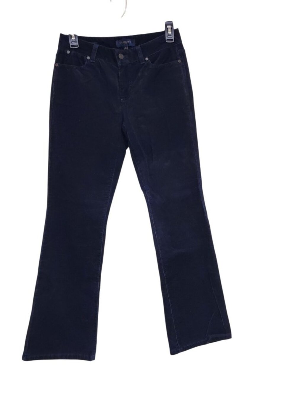 Talbots Petite Navy Blue 5 Pocket Bootcut Boot Cut Leg Corduroy Pants Size 2p